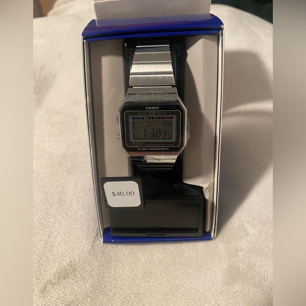 Casio Stainless Steel Silver Unisex Watch